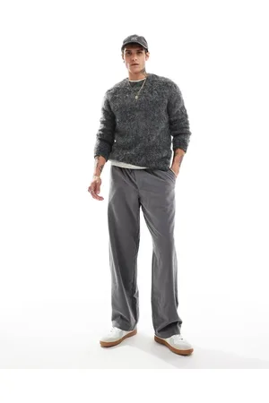 JACK & JONES Bill wide fit smart pants with pleat front in