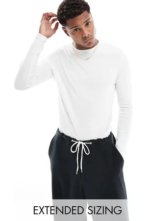 ASOS Essential muscle fit long sleeve ribbed T-shirt in
