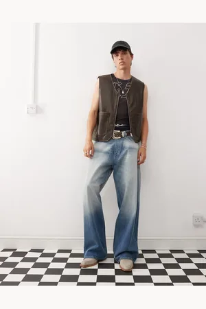 Cheap Monday Looser baggy jeans in whipped mid wash