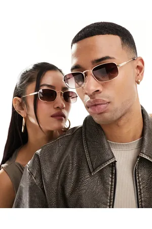 Jeepers Peepers Rectangle metal sunglasses in