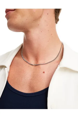 ASOS Waterproof stainless steel curb chain necklace in tone