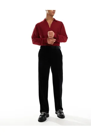 ASOS Smart straight leg velvet pants in