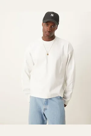 ASOS Premium interlock oversized boxy long sleeve t-shirt 300gsm in