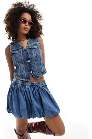 ASOS Denim vest in dark midwash