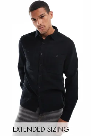 ASOS Overshirt in waffle with in