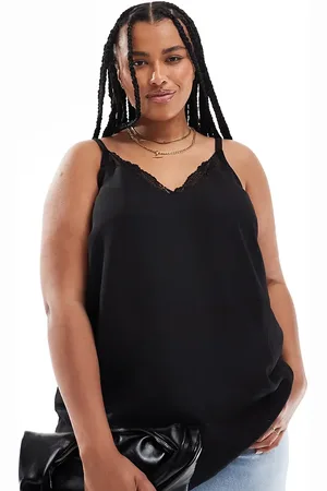 Yours Lace insert cami tank top in