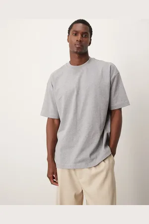 ASOS Premium heavyweight oversized t-shirt in heather