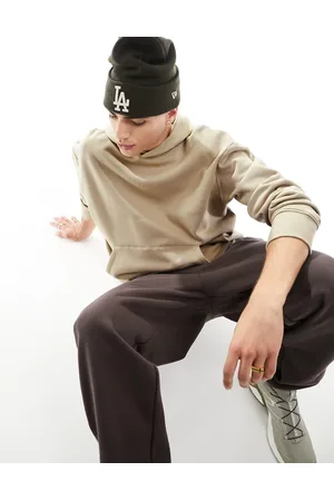 ASOS Premium heavyweight oversized hoodie in beige