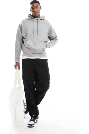 ASOS Essential oversized hoodie in heather