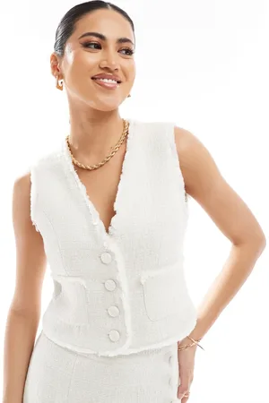 Kaiia Boucle textured vest in - part of a set