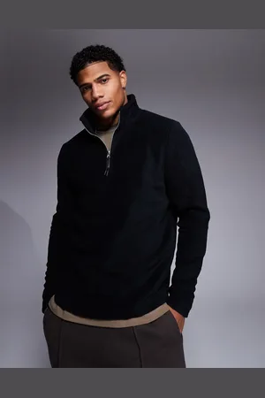 ASOS Half zip fleece sweatshirt in