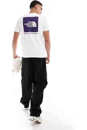 The North Face Box NSE T-shirt with back graphic in and purple