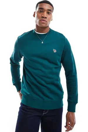 Paul Smith Regular fit icon logo sweatshirt in teal