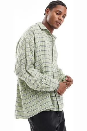 ASOS Oversized seersucker shirt in check