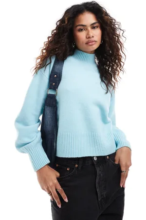 Monki Knitted turtleneck sweater in