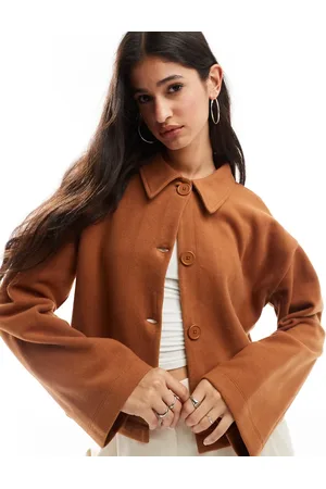 ASOS Super soft boxy cardigan in tan