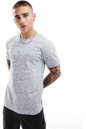 French Connection French Connection injection pocket t-shirt in heathered light