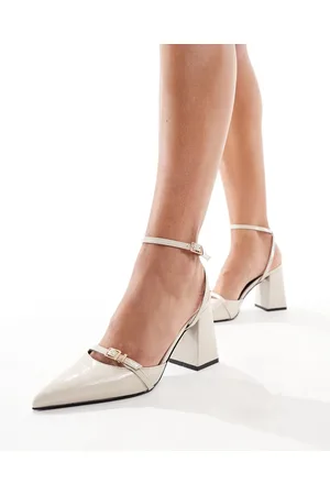 Raid Neim block heeled shoes in off