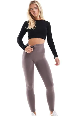 ASOS Petite seamless high waist gym leggings in violet