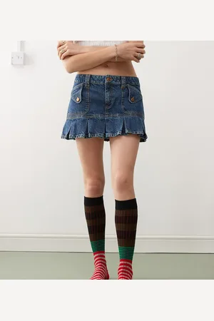 Reclaimed Knee length striped athletic socks