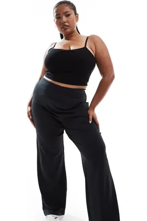 ASOS Curve Icon soft touch wide leg dance pants in