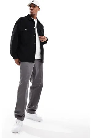 JACK & JONES Oversized cord overshirt in