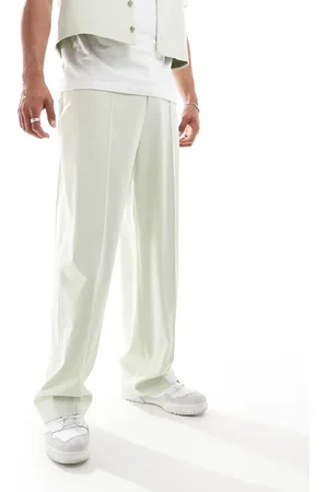 ASOS Wide leg dress pants in light sage - part of a set