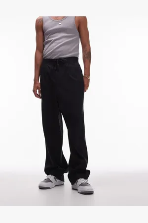 Topman Wide leg with elasticated tie waist sweatpants in