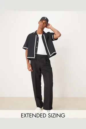 ASOS Smart wide leg pants with front pleat in