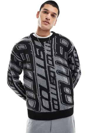 COLLUSION Jacquard knit sweater in blue