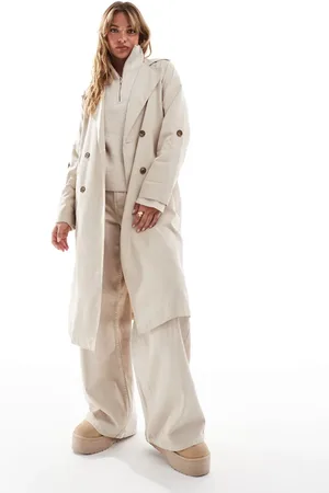 Stradivarius Trench coat in stone