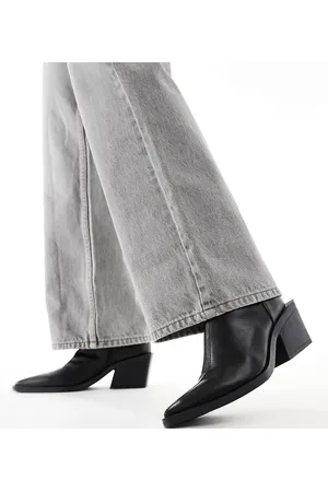 ASOS Wide Fit Refresh western sock boots in