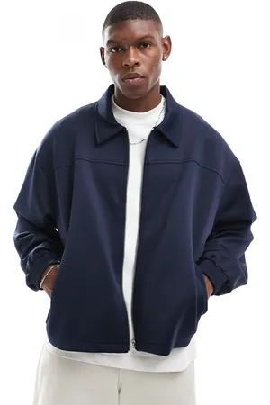 ASOS Oversized scuba harrington jacket in