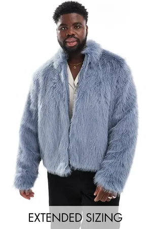 ASOS Faux fur harrington jacket in