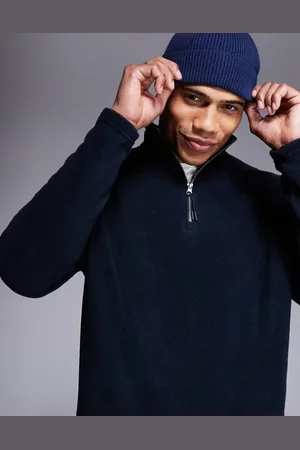 ASOS Half zip fleece sweatshirt in