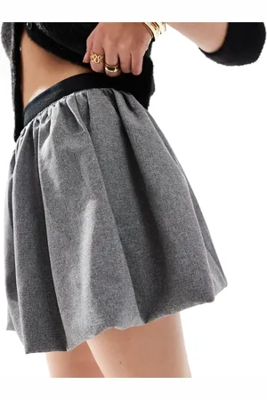 ASOS Bubble hem mini skirt with contrast waistband in