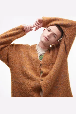Topman Relaxed fit boucle pattern cardigan in