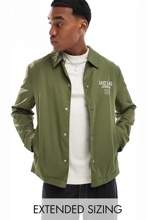 ASOS Lightweight harrington jacket with back print in