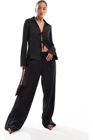 Stradivarius Satin pull-on pants in - part of a set