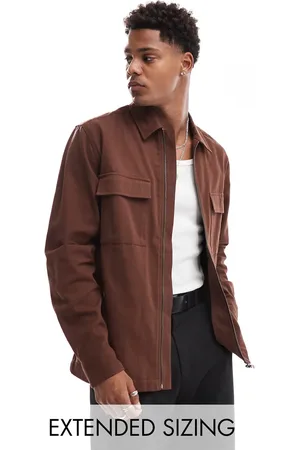 ASOS Overshirt with front zip in