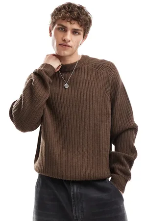 COLLUSION Knitted crewneck sweater in