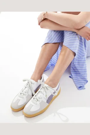 PUMA Palermo leather sneakers with gum sole in and lilac