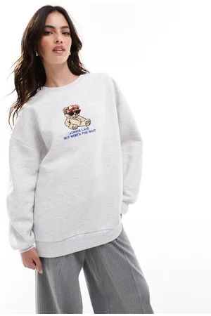 Stradivarius Oversized teddy sweatshirt in