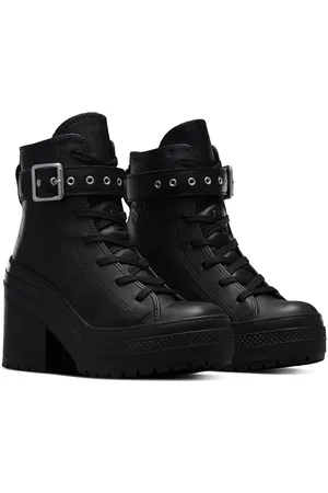 Converse Chuck De Luxe heeled sneakers in