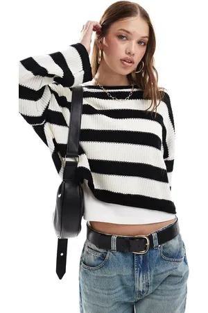 Miss Selfridge Stripe slouchy sweater