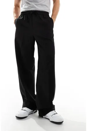 ASOS Pull on smart wide leg elasticated waist pants in