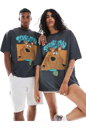 ASOS Unisex oversized licensed T-shirt with Scooby Doo print in washed