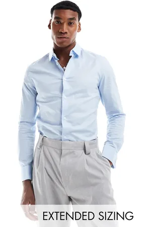ASOS Skinny royal oxford shirt in