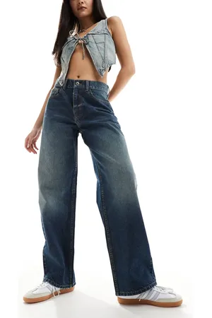 COLLUSION X001 antifit jeans in dirty wash