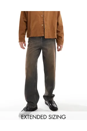 ASOS Baggy jeans with brown tint in dark wash